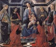 Sandro Botticelli Son with the people of Our Lady of Latter-day Saints oil on canvas